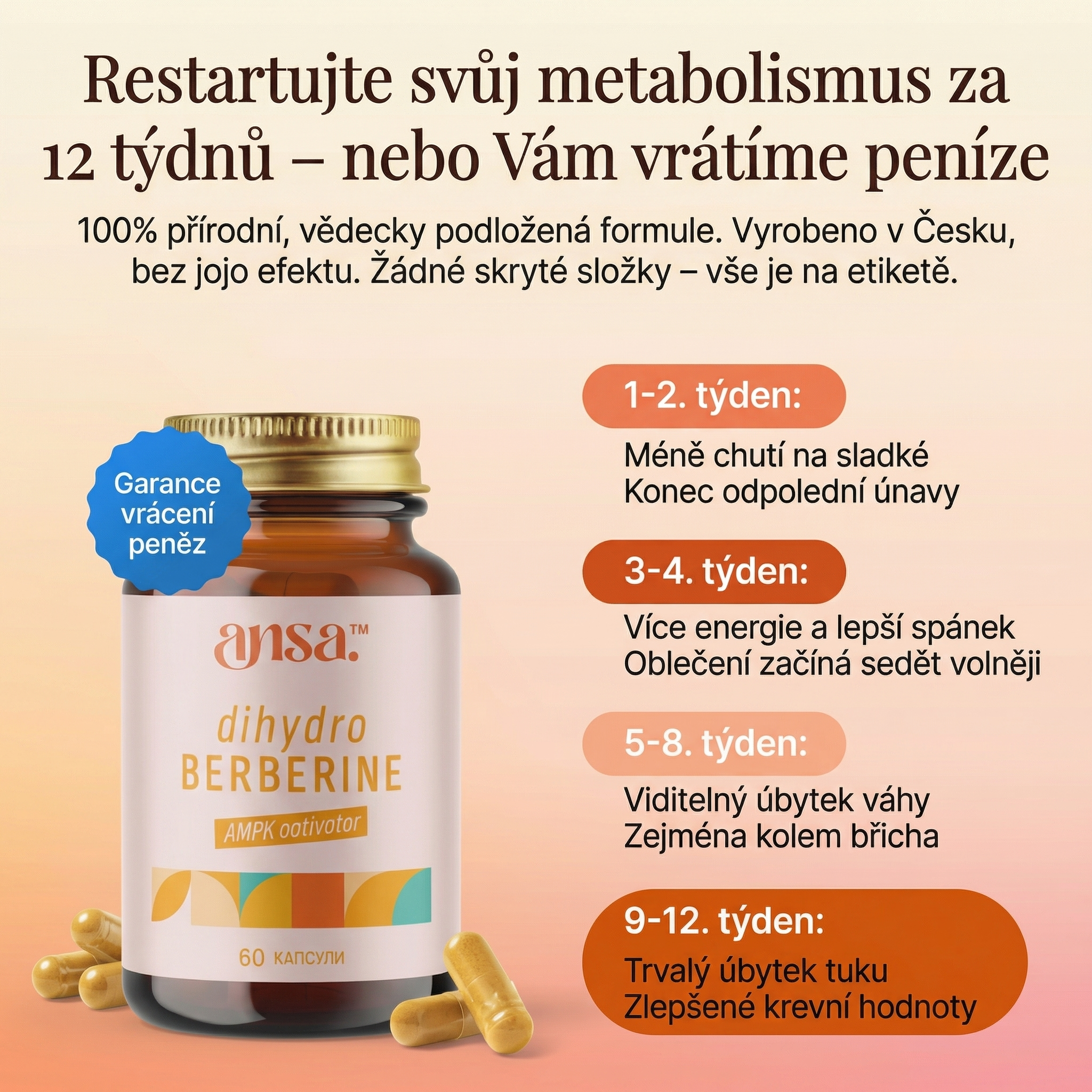 Restartujte metabolismus za 12 týdnů