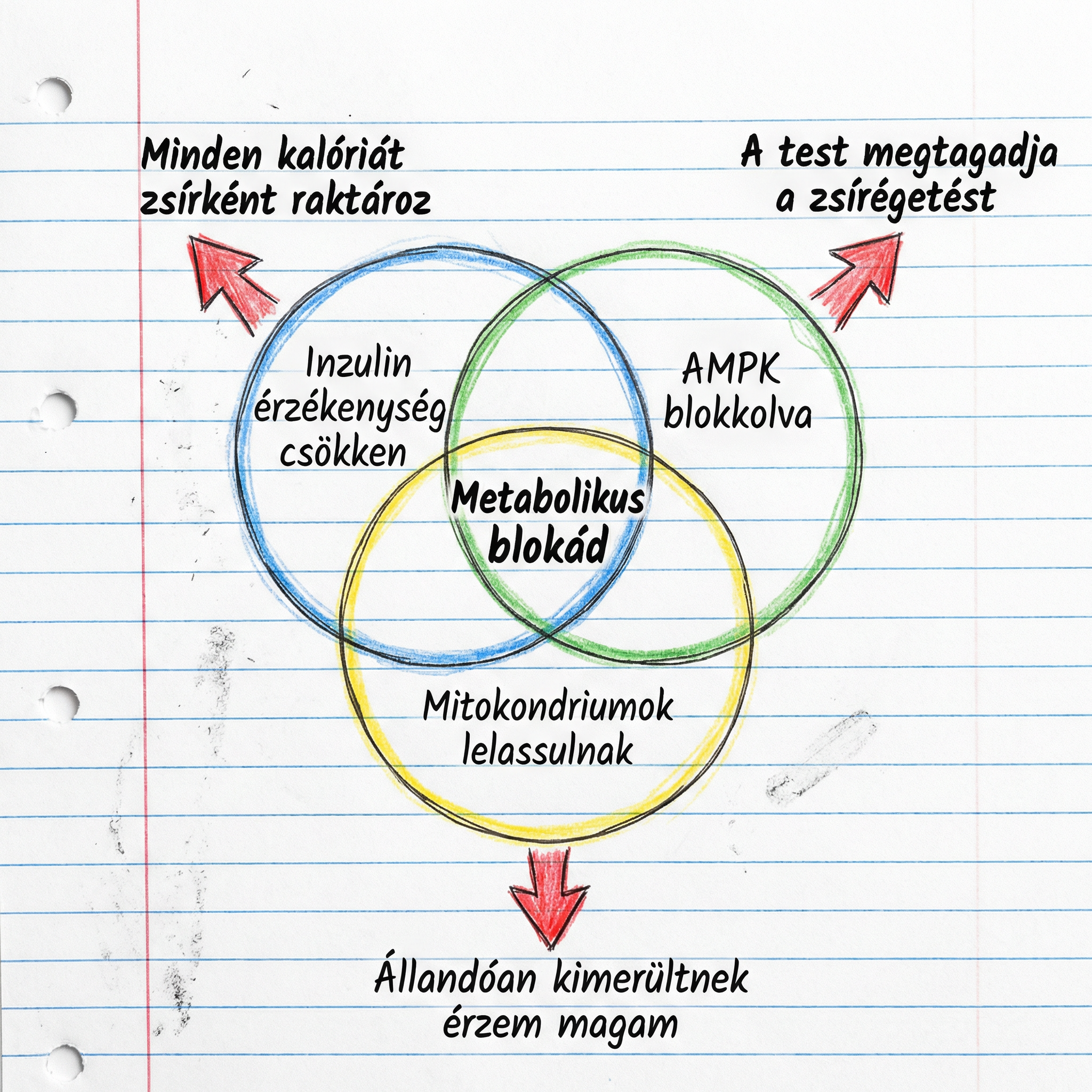 Venn-diagram - Metabolikus Blokád