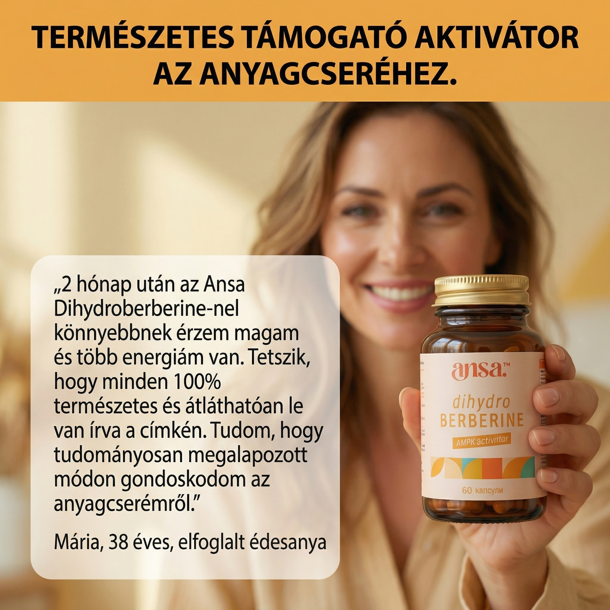 Természetes anyagcsere-aktivátor támogatás