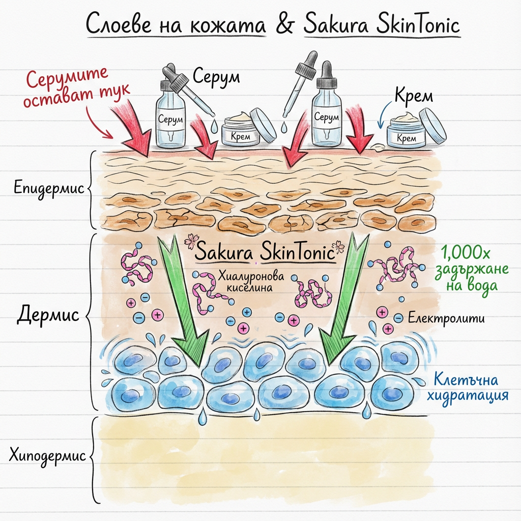 Слоеве на кожата и Sakura SkinTonic