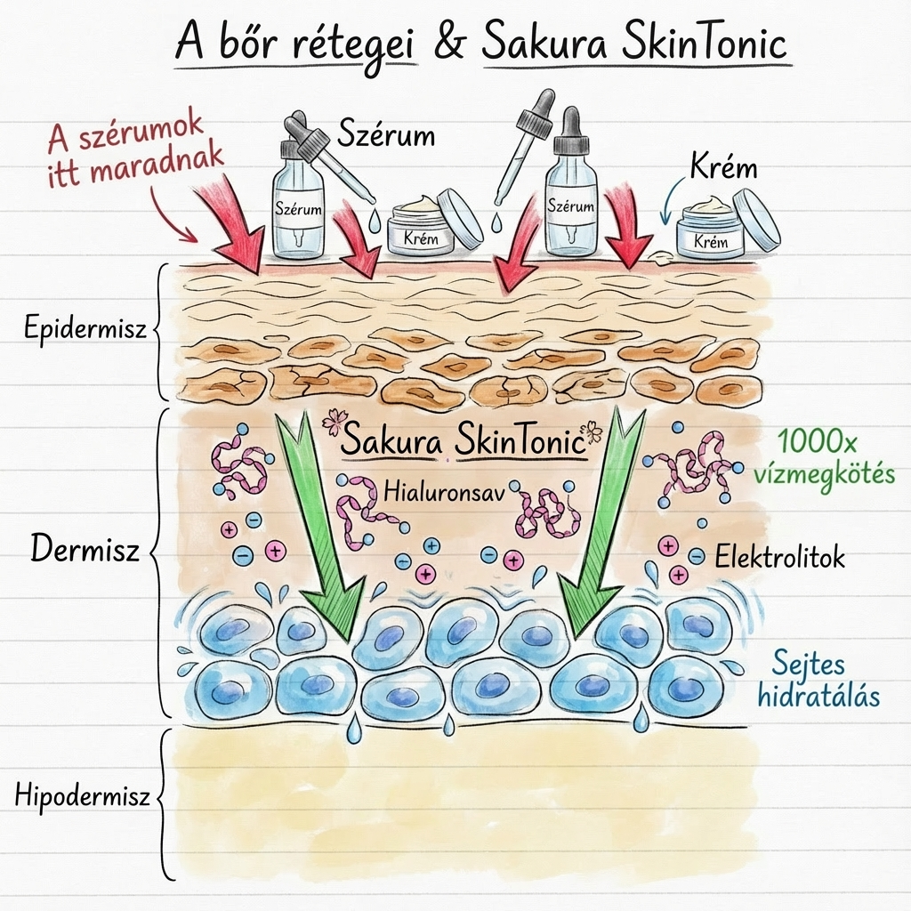 A bőr rétegei és a Sakura SkinTonic