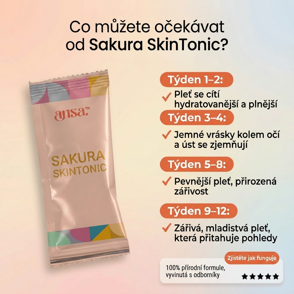 Co můžete očekávat od Sakura SkinTonic – se Sakura SkinTonic vs přirozený pokles